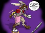  aeris catmonkshiro clothing ears evolution lagomorph mammal nose pants paws rabbit shoes tail teeth transformation 