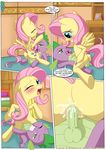  anal anal_penetration anus balls bbmbbf comic cowgirl_position cub cum cum_in_ass cum_inside cutie_mark dragon duo equine female feral fluttershy fluttershy_(mlp) friendship_is_magic fur green_eyes hair horse interspecies male mammal my_little_pony on_top palcomix pegasus penetration pink_hair pony pussy scalie sex spike spike_(mlp) straddling straight wings yellow_fur young 