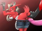  anthro anus bent_over big_breasts big_butt blaziken blonde_hair breasts butt butt_grab clothing disembodied_penis duo erection faceless_male female from_behind fur glans gradient_background grey_eyes grey_hair hair humanoid_penis imminent_sex looking_back male markings nintendo partially_clothed penis pink_penis plain_background pok&#233;mon pokemon pussy red_background red_fur red_skin shorts_down side_boob socks_(marking) straight video_games yugito_pornz 