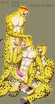  abs aledonrex anal anal_penetration apollo aries balls biceps big_muscles blush body_markings cheetah cheetahmen cum cum_in_ass cum_in_mouth cum_inside cum_on_penis cum_on_tongue digitigrade erection eyes_closed feline fur gay group group_sex hair handjob headband hercules holding leaking male mammal markings muscles nipples nude on_top oral paws pecs penetration penis reverse_cowgirl_position sex sheath sitting spots standing straddling threesome toes tongue yellow_fur 