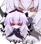  amagiku chibi gothic_lolita grey_hair lolita_fashion red_eyes rozen_maiden solo suigintou wings zoom_layer 