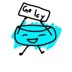 ambiguous_gender animate_inanimate april_fools&#039;_day battle_for_dream_island blue bracelet bracelety_(bfdi) female happy holidays humor jewelry joke sign solo text what