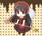  chocolat_(yumeiro) fairy fork meet-u simple_background solo yumeiro_patissiere 