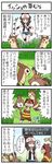  4koma comic furret gameplay_mechanics gen_2_pokemon gen_5_pokemon pokemoa pokemon pokemon_(creature) pokemon_(game) pokemon_bw sentret touko_(pokemon) translated watchog 