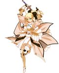  absurdres capcom extraction fate/stay_night fate/unlimited_codes fate_(series) highres saber saber_lily sword vector vector_trace weapon 