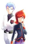  apollo_(pokemon) blue_eyes blue_hair lance_(pokemon) nintendo pokemon red_eyes red_hair redhead silver_(pokemon) team_rocket 