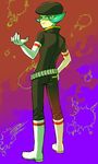  boots green_eyes green_hair hat lance_(pokemon) nintendo pokemon team_rocket 