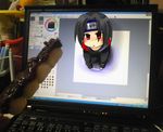  blush canon223 chibi long_hair naruto pixiv_thumbnail resized uchiha_itachi 