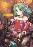  bad_id bad_pixiv_id detached_sleeves earrings final_fantasy final_fantasy_vi green_eyes green_hair hair_ornament jewelry kirishima_satoshi necklace pantyhose ponytail tina_branford 