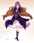  dress gradient_hair highres hijiri_byakuren jin_nai long_hair multicolored_hair solo touhou yellow_eyes 