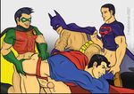  batman dc robin superboy superman 