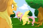  applejack bloomberg cartoonlion fluttershy friendship_is_magic my_little_pony 
