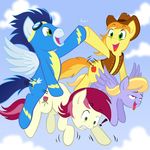  braeburn cloud_kicker friendship_is_magic megasweet my_little_pony roseluck soarin 