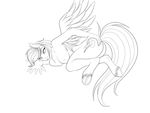  alvin-earthworm anthro anthrofied black_and_white breasts butt cutie_mark equine female friendship_is_magic hair hooves line_art mammal mark_haynes monochrome my_little_pony nipples nude pegasus plain_background rainbow_dash rainbow_dash_(mlp) smile solo white_background wings 