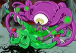  1girl breast_sucking energy_drain green_skin highres hirumono marvel monster one-eyed rape restrained sex she-hulk shuma-gorath shuma_gorath tentacle vaginal 