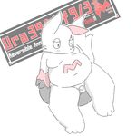  censored chubby claws english_text flaccid kai_(artist) male nintendo penis pok&#233;mon pokemon reverse_zangoose_day solo text video_games zangoose 