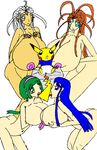  belldandy crossover karen_minazuki komachi_akimoto mieryu oh_my_goddess! pikachu pokemon pretty_cure urd yes!_precure_5 