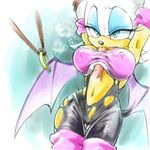  breasts nipples paizuri paizuri_under_clothes penis penis_under_clothes rouge_the_bat sonic_team sonic_the_hedgehog wings 