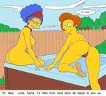  edna_krabappel marge_simpson tagme the_simpsons 