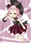  gothic_lolita guu hat jungle_wa_itsumo_hare_nochi_guu lolita_fashion lowres pink_hair solo umbrella 