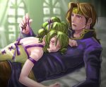  1girl aozora_kyuuji fire_emblem fire_emblem:_seima_no_kouseki green_hair l'arachel lowres rennac tears undressing 