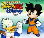  crossover disney donald_duck dragon_ball dragonball dragonball_z fusion mickey_mouse parody son_goku son_gokuu vegeta 
