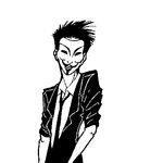 4chan epic_win_guy formal greyscale guy_fawkes_mask lowres male_focus monochrome non-web_source solo suit v_for_vendetta 