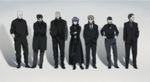  6+boys batou boma_(ghost_in_the_shell) everyone ghost_in_the_shell ghost_in_the_shell_lineup ghost_in_the_shell_stand_alone_complex ishikawa jpeg_artifacts kusanagi_motoko lineup multiple_boys paz saitou_(ghost_in_the_shell) screencap togusa 