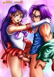  crossover dragon_ball_z mirai_trunks mmg rei_hino sailor_moon 