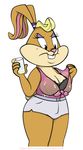 beauty_mark big_breasts bra breasts cleavage clothed clothing corn_monkey female lagomorph lola&#039;s_mom looney_tunes mammal milf milk mother parent patricia_bunny rabbit the_looney_tunes_show underwear warner_brothers 