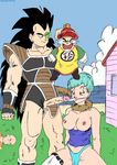  bulma_briefs dragon_ball_z krillin raditz son_gohan 