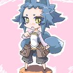  animal_ears artist_request chibi copyright_request fox_ears lowres oekaki solo tail 