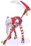  oekaki os-tan scythe solo striped striped_legwear thighhighs unpokotan vista-tan vistake 