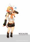  bad_id bad_pixiv_id beamed_eighth_notes blonde_hair blue_eyes bow character_name copyright copyright_name groin hair_bow hand_on_ear kagamine_rin musical_note open_mouth short_hair simple_background siro smile solo speech_bubble spoken_musical_note vocaloid 