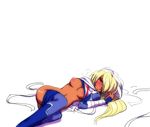  bdsm blonde_hair blush bound breasts dark_skin embarrassed goma_tonbi hair_over_one_eye long_hair medium_breasts navel nipples no_bra no_panties open_mouth pointy_ears ponytail red_eyes sheik solo tears the_legend_of_zelda the_legend_of_zelda:_ocarina_of_time 
