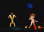  mortal_kombat princess_daisy scorpion super_mario_bros. tagme 