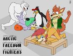  3pac arctic_freedom_fighters augustus_the_polar_bear erma_the_ermine flip_the_penguin guntiver_the_wolf sealia_the_seal sonic_team 