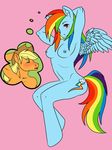  applejack friendship_is_magic my_little_pony popcornkitten rainbow_dash 