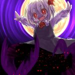  chibi fang lowres moon outstretched_arms red_eyes rumia solo spread_arms touhou 