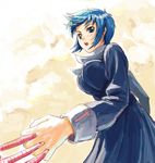  blue_eyes blue_hair ciel hands solo tani tsukihime 