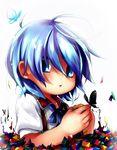  bad_id bad_pixiv_id bangs blue_eyes blue_hair kumuiutabito making_of original solo 