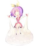  chibi food hiiragi_tsukasa kanikama lucky_star mochi solo wagashi 