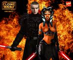  ahsoka_tano anakin_skywalker clone_wars darth_vader engelhast fakes star_wars togruta 