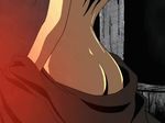  animated animated_gif ass bare_back black_hair breasts kousetsu_hyaku_monogatari large_breasts long_hair ogin requiem_from_the_darkness sideboob 