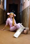  chip_&#039;n_dale_rescue_rangers cosplay coveralls disney female gadget_hackwrench haruhi-tyan human mammal mouse real rodent solo 