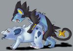  feral feral_on_feral interspecies luxray male mrchocolate nidorina nintendo pok&#233;mon pok&eacute;mon sex sketch straight straight_sex video_games 