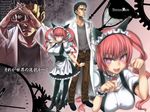  animal_ears blush breasts character_request cleavage fang faris_nyannyan highres maid okabe_rintarou smile steins;gate 