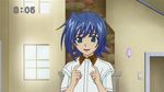  1boy animated animated_gif blue_eyes blue_hair cardfight!!_vanguard fireplace indoors lowres male male_focus sendou_aichi shirt solo white_shirt window worried 