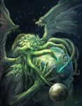  claws cthulhu cthulhu_mythos earth esharam green green_body h.p._lovecraft human male mammal moon nom outer_space tentacles wings 