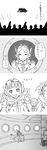  4koma bad_id bad_pixiv_id bomber_jacket comic fam_fan_fan giselle_collette_vingt gloves goggles greyscale highres jacket last_exile last_exile:_gin'yoku_no_fam millia_il_velch_cutrettola_turan monochrome multiple_girls ponytail saiko_dagashi short_hair translated vanship 